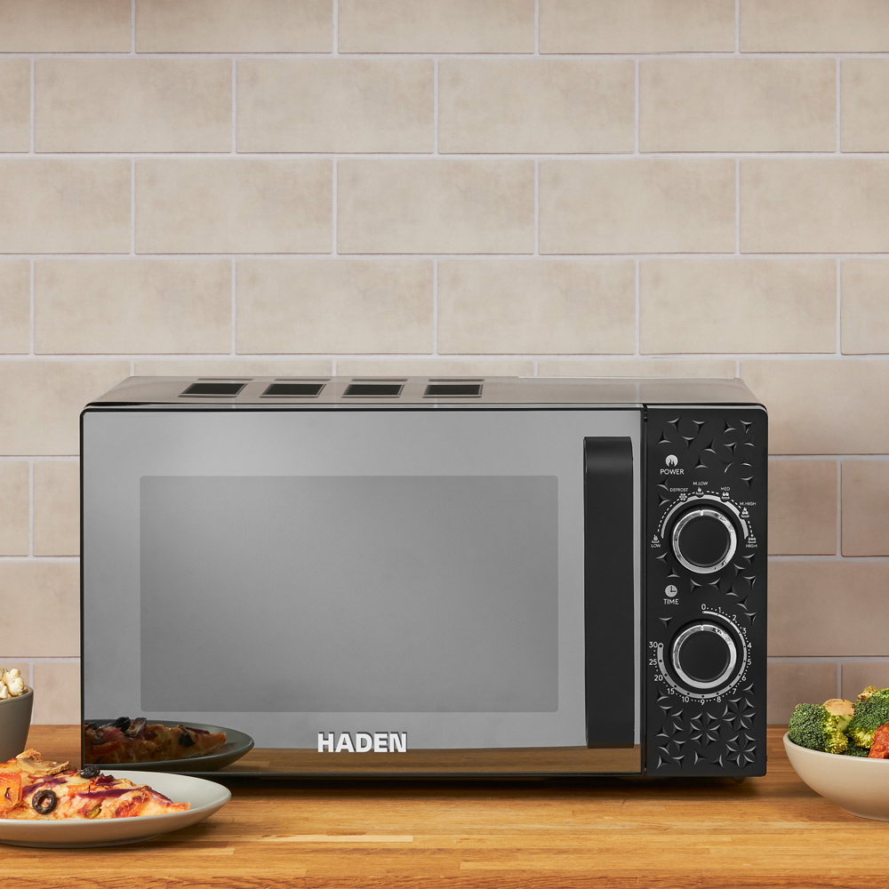 Haden Starbeck 212382 Black 20L Manual Microwave 800W Image 5
