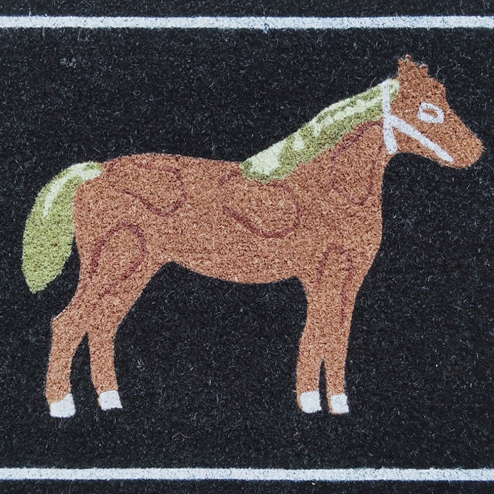 Arboria Garden Decor Horse Coir Door Mat 45 x 75cm Image 2