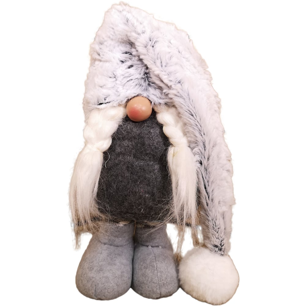 Samuel Alexander Grey Female Gonk Christmas Decoration with Extendable Legs 28cm Image 1