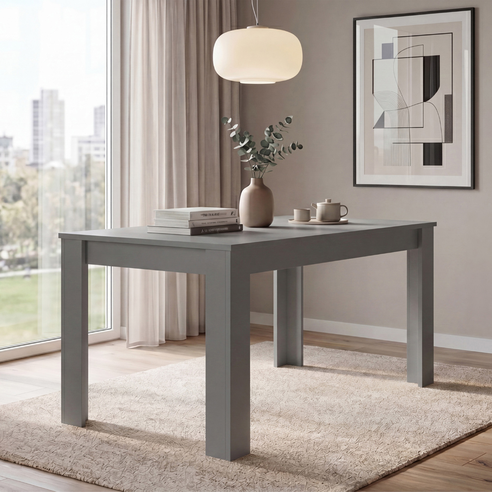 VIDA DESIGNS Medina 6 Seater Dining Table Grey Image 4