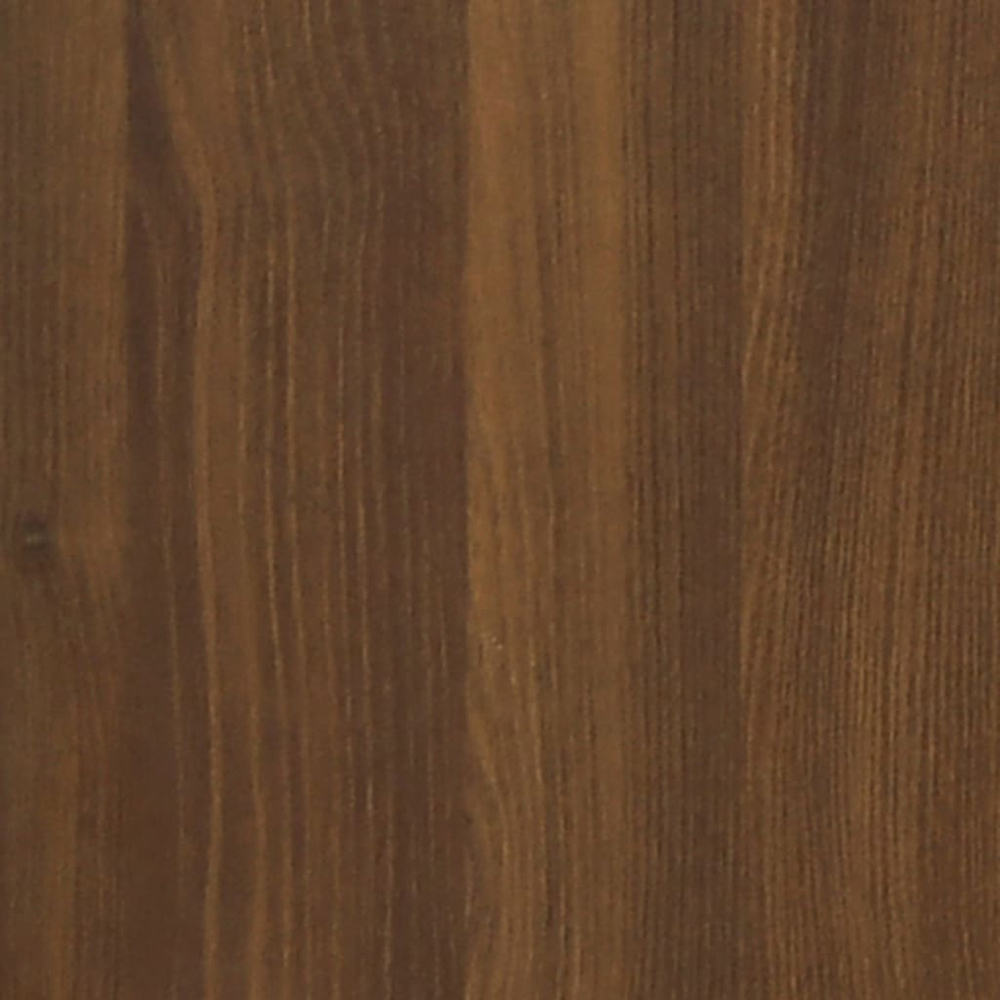 vidaXL Single Door Single Drawer Computer Desk Brown Oak Image 7