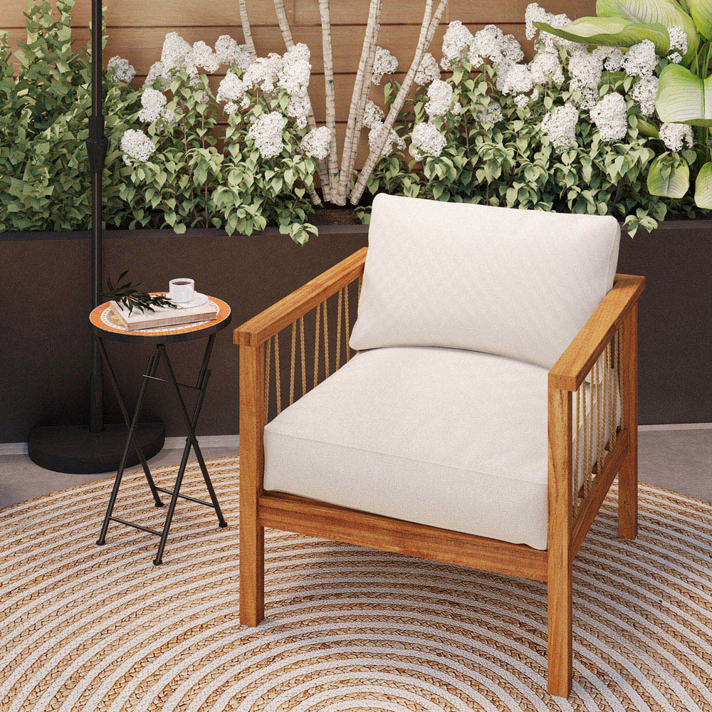 Outsunny Orange Mosaic Garden Coffee Table Image 3