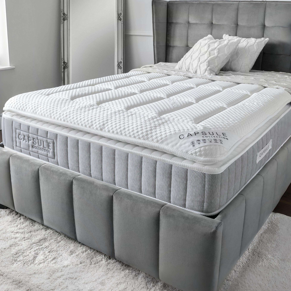 Julian Bowen Capsule King Size White 3000 Pocket Sprung Pillow Top Mattress Image 2