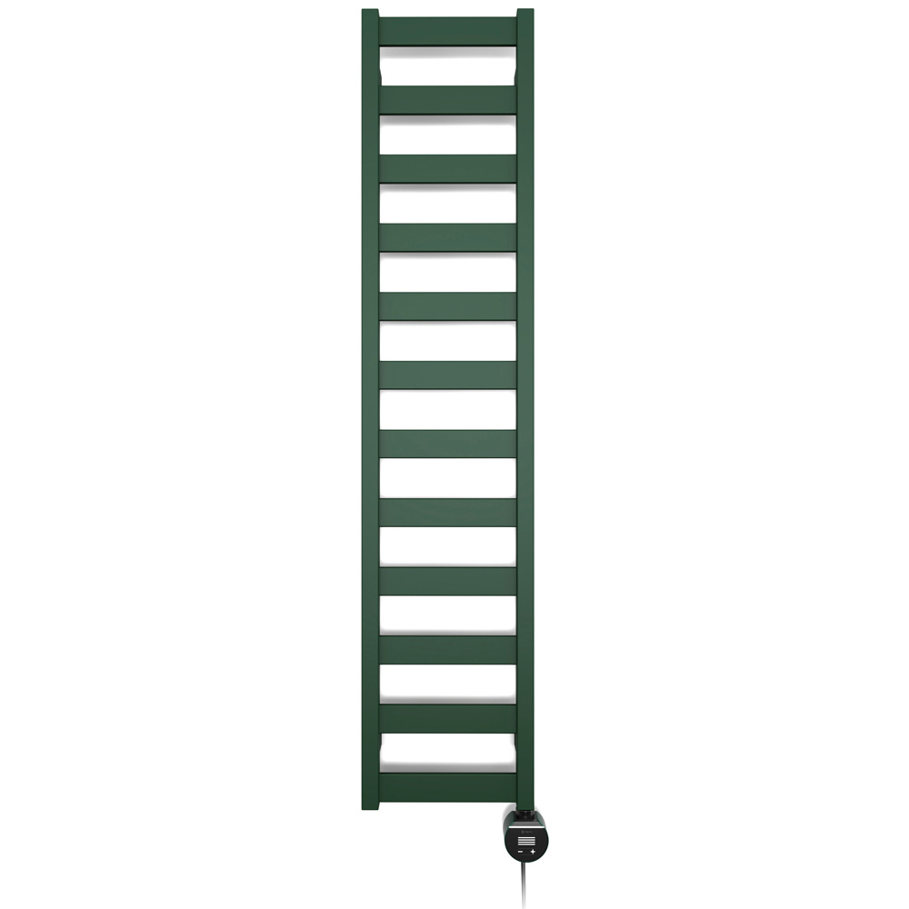 Terma Vivo Matt Green Electric Towel Rail with VEO Element Controller 1390 x 300mm Image 3