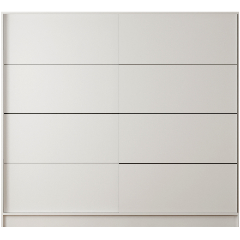 Evu SABRO XL Sliding Door White Wardrobe Image 3