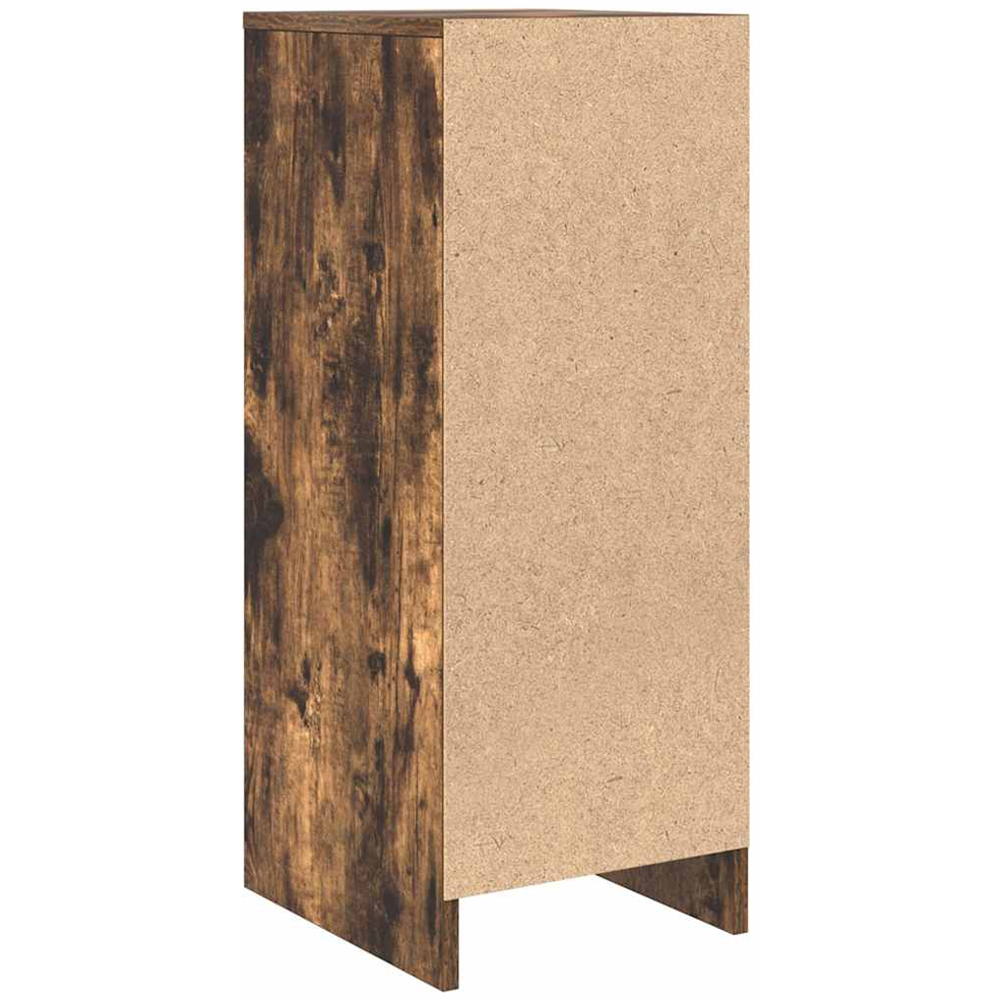 vidaXL Single Door Smoked Oak Sideboard Image 8