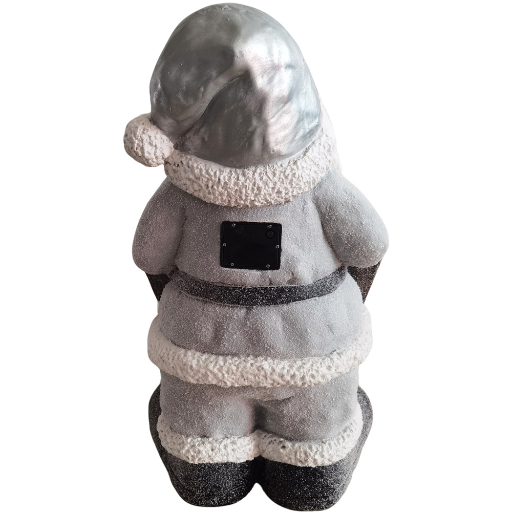Pre-Lit Welcome Santa Decoration Silver Image 5
