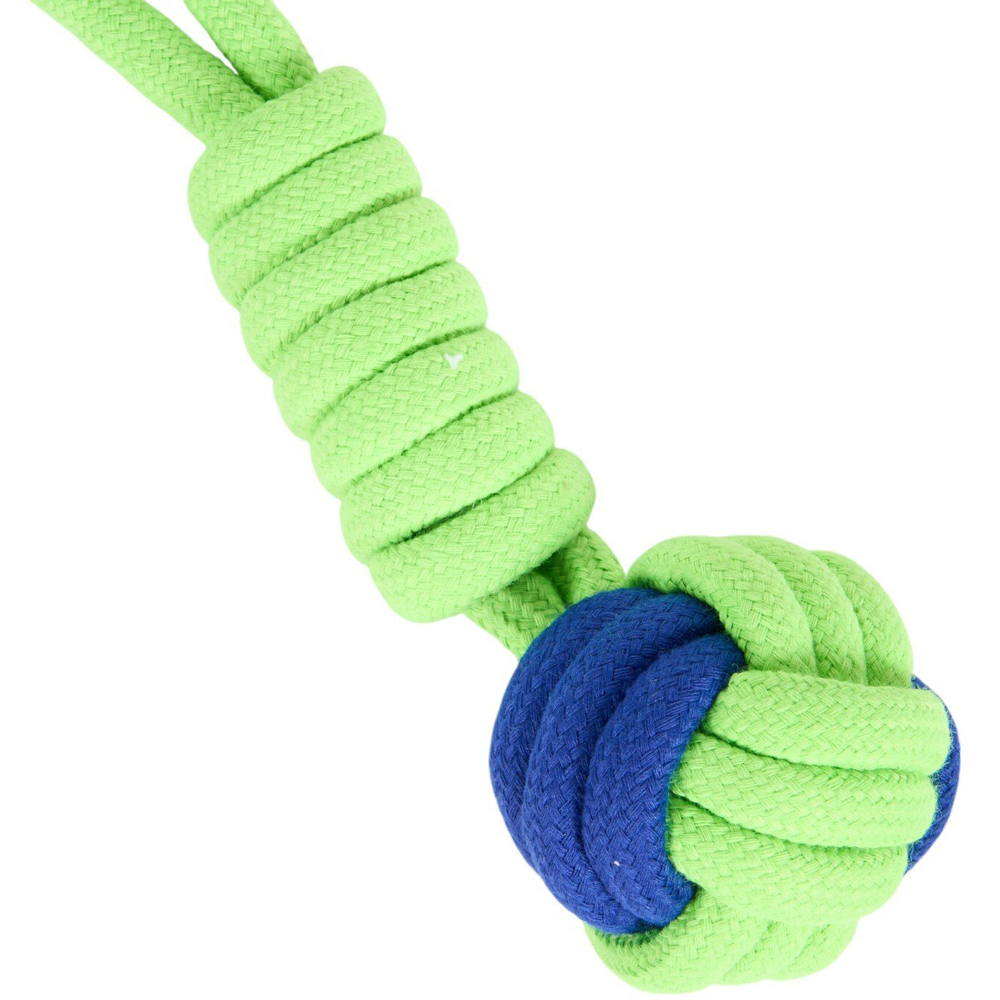 Rope Dumbbell Dog Toy Multicolour Image 7