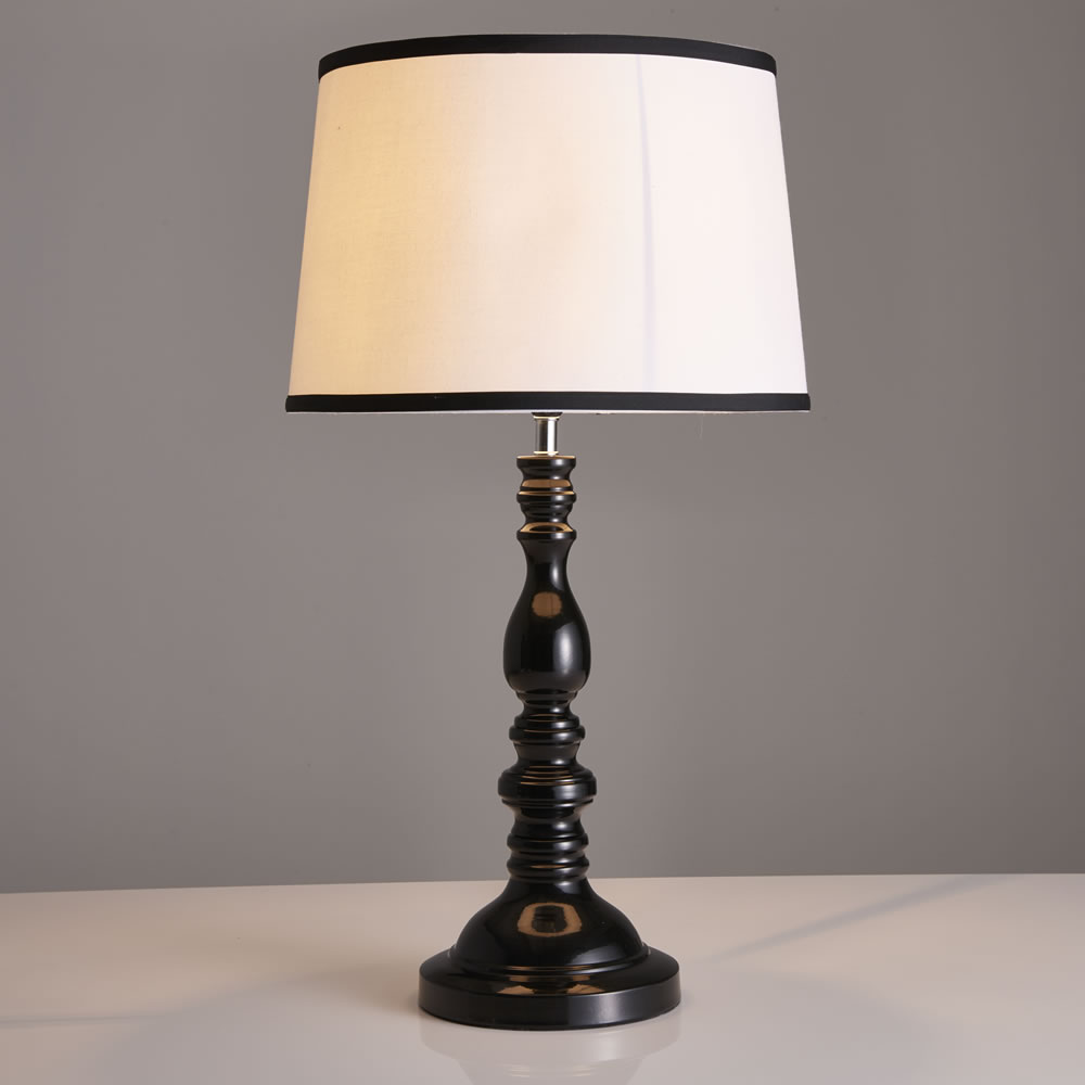 Wilko Black White Table Lamp Wilko Black White Table Lamp Image 2