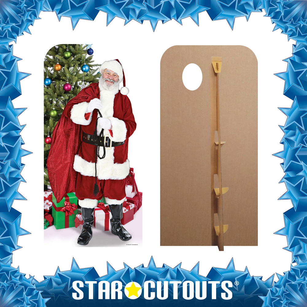 Star Cutouts Father Christmas Stand-In Cardboard Cutout 6.1ft Image 5