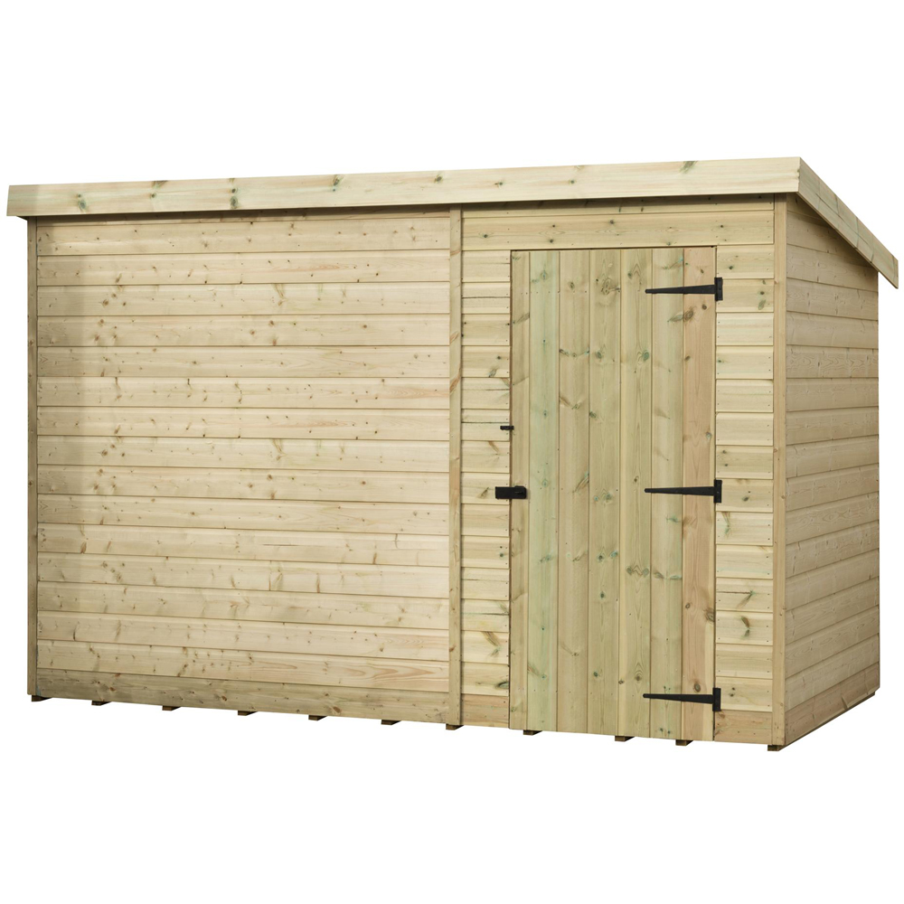 Empire Sheds 1000 10 x 6ft Tongue and Groove Wooden Pent Garden Shed Image 1
