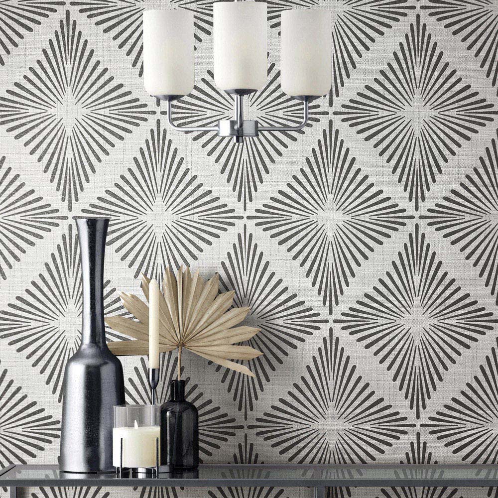 Fine Décor Denver Textured Grey Vinyl Wallpaper Image 3