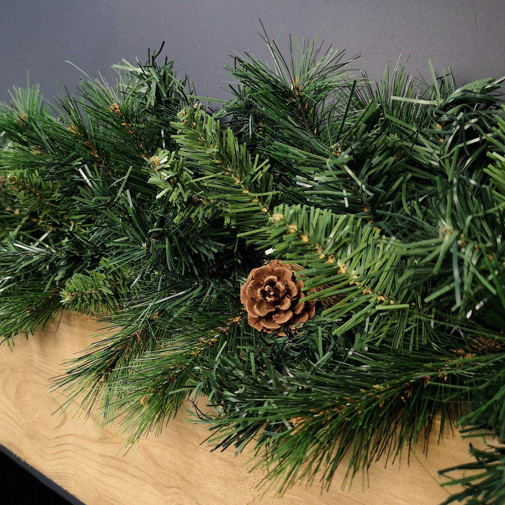 Samuel Alexander Christmas Garland with Pine Cones and Mixed Needles Green 270cm Image 6