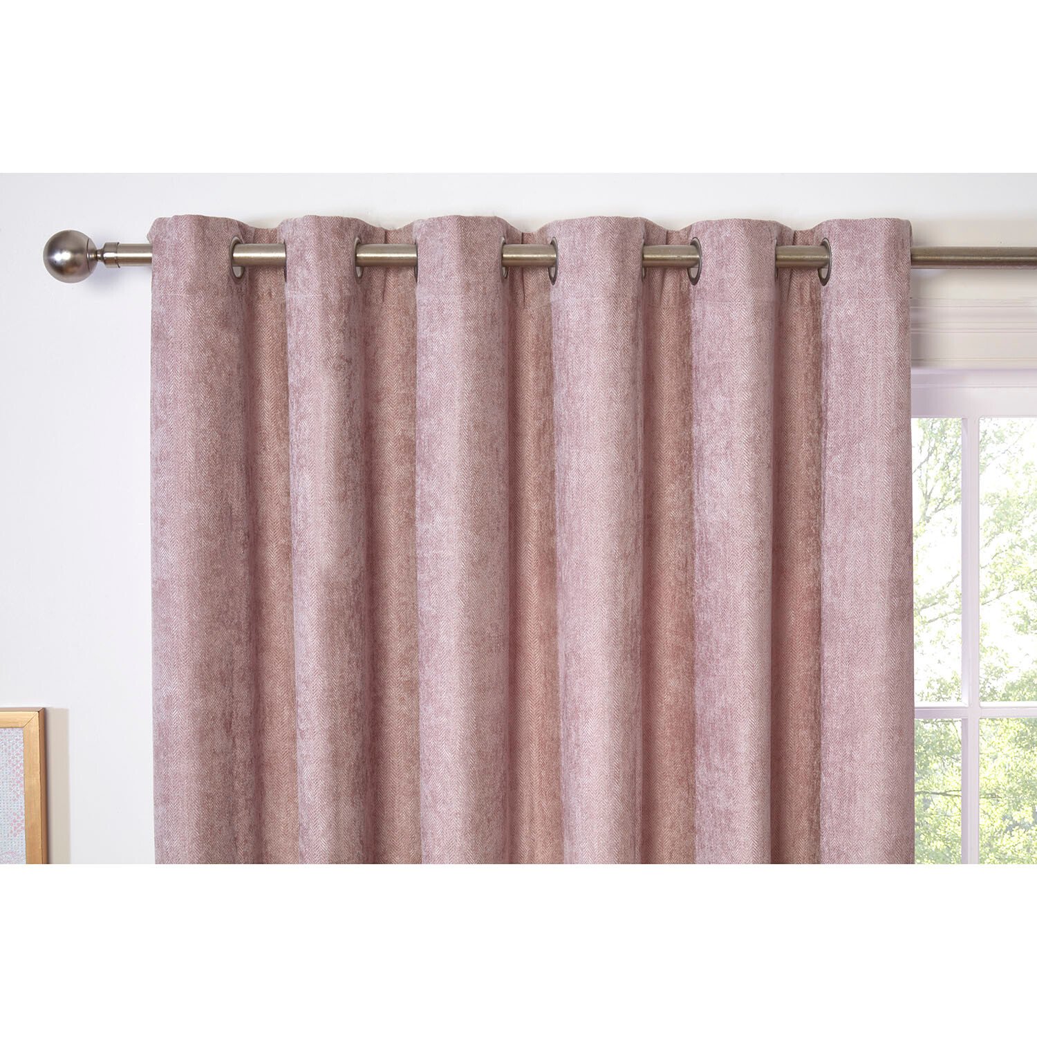 Alden Thermal Curtains - Dusty Pink / 183cm / 168cm Image 3