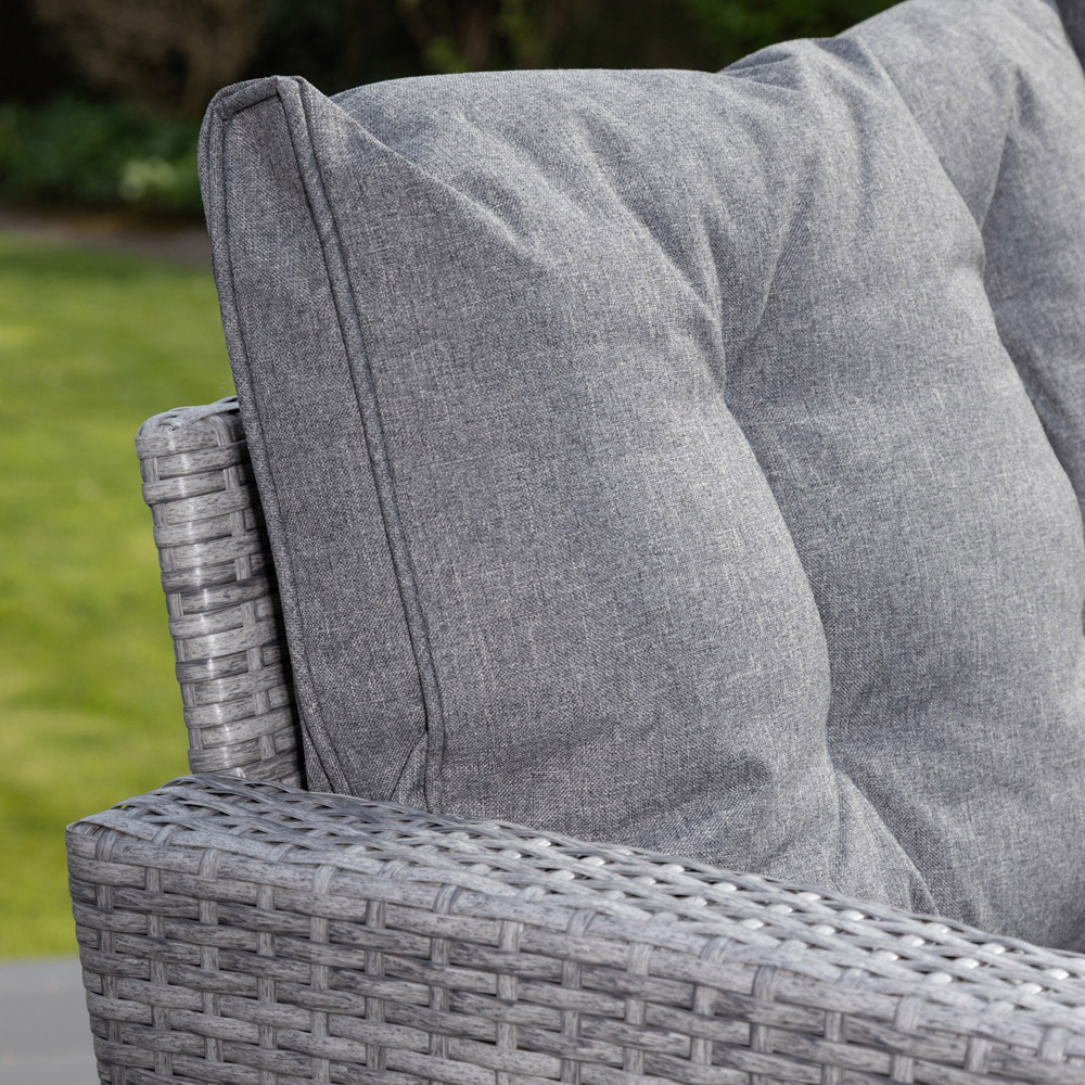 Artemis Piana 9 Seater Grey Rattan Corner Sofa with Bench Image 7