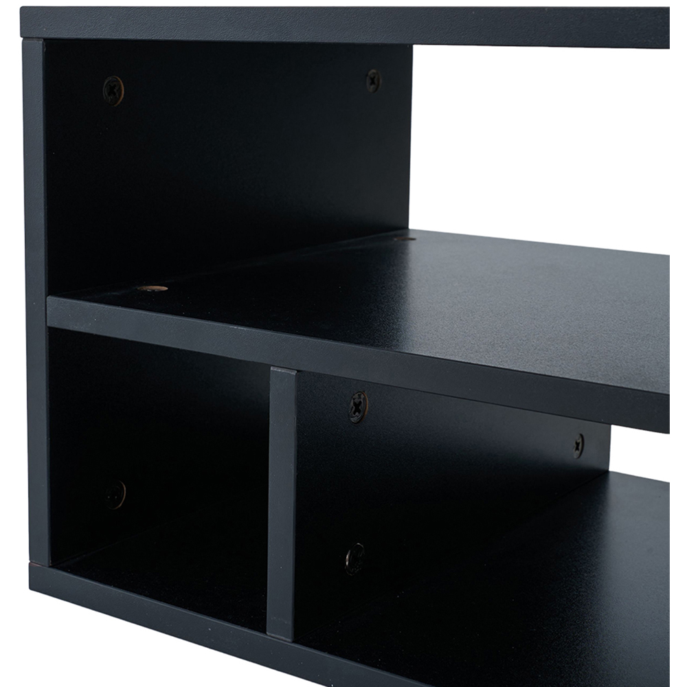 Living and Home 3 Shelf Black Desktop Printer Stand Image 5