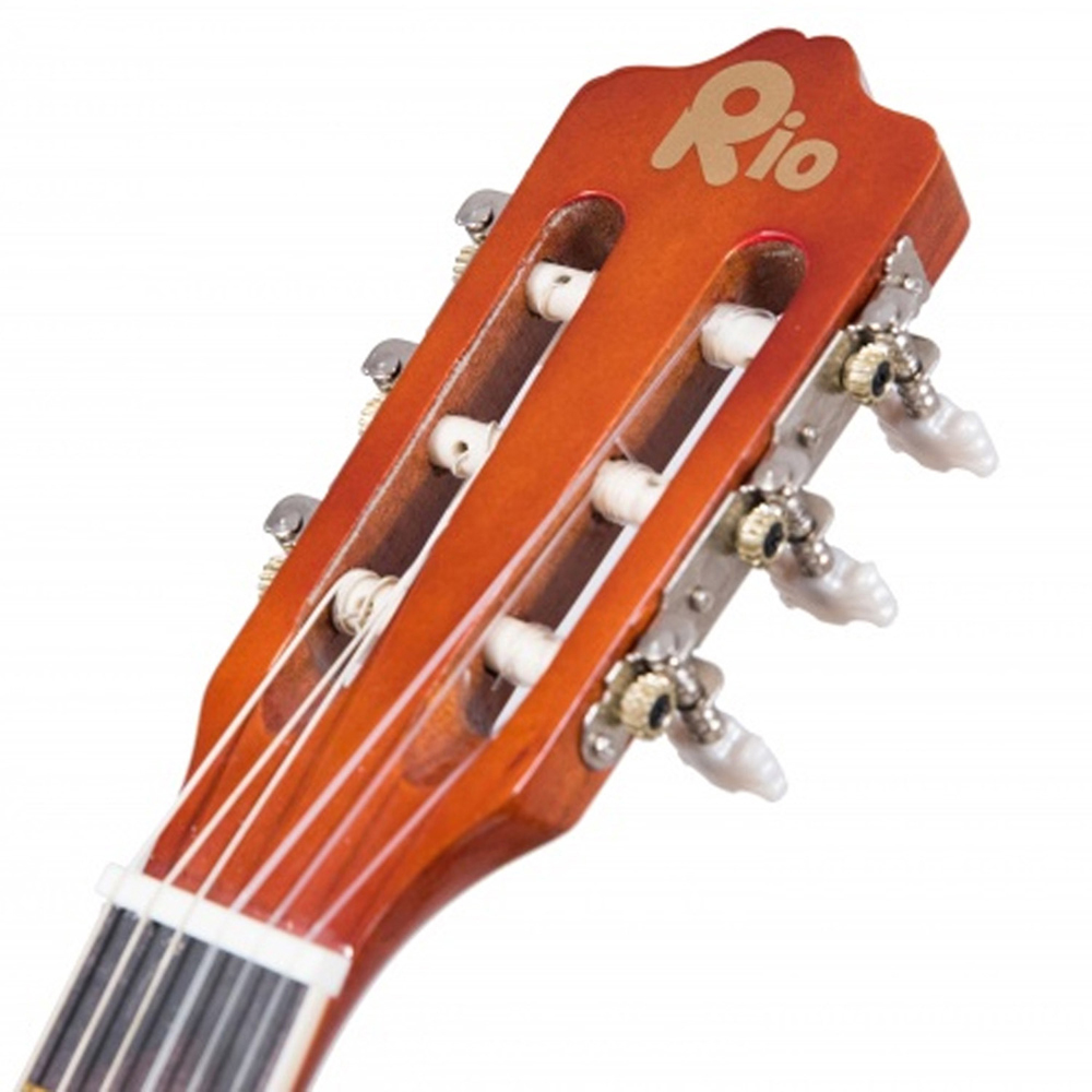 Rio 3/4 Size 36" Acoustic Guitar Package for Junior Beginners - Natural Image 5