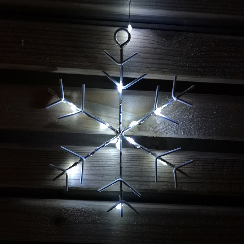 Samuel Alexander 147 Cool White LED Snowflake Curtain Light 1.2m Image 5