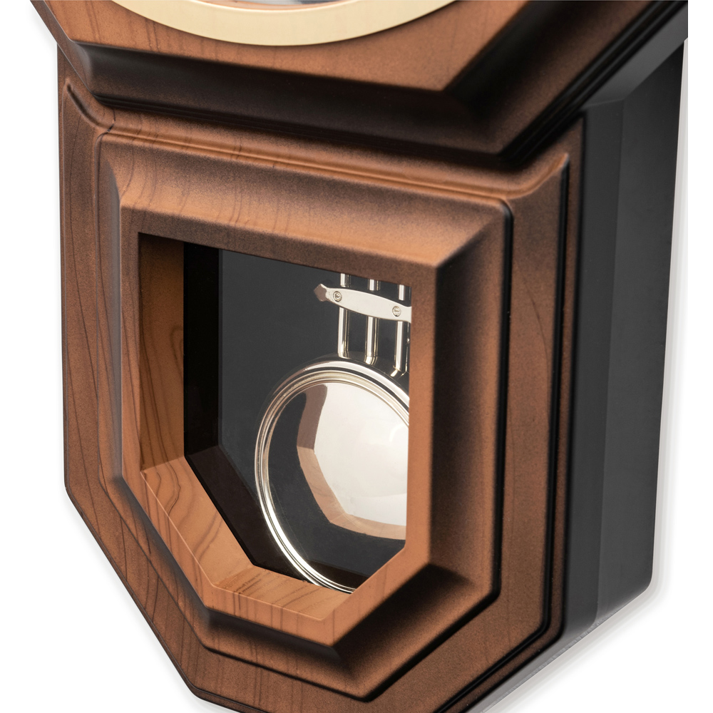 Acctim Yarnton Dark Wood Effect Radio-Controlled Pendulum Wall Clock 43cm Image 4