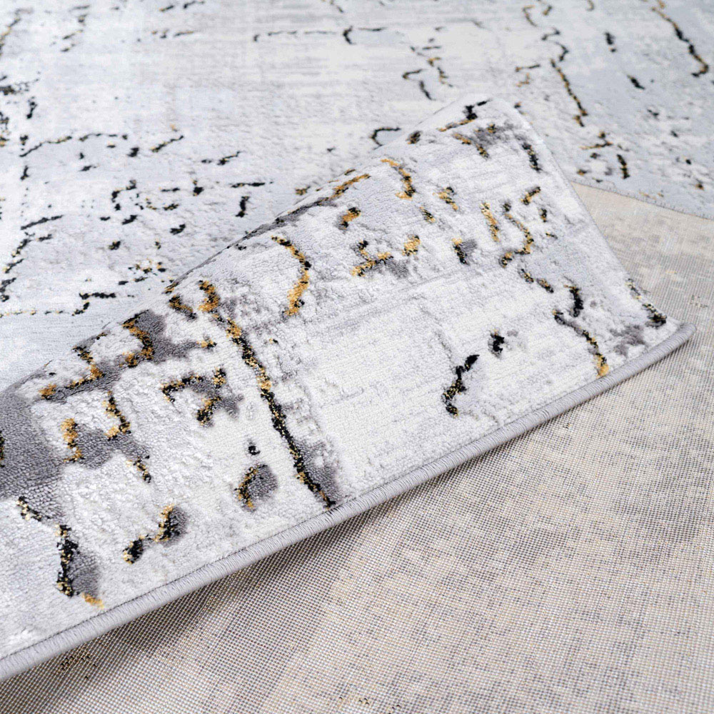 Kukoon Hatton Grace Gold Distressed Rug 120 x 170cm Image 5