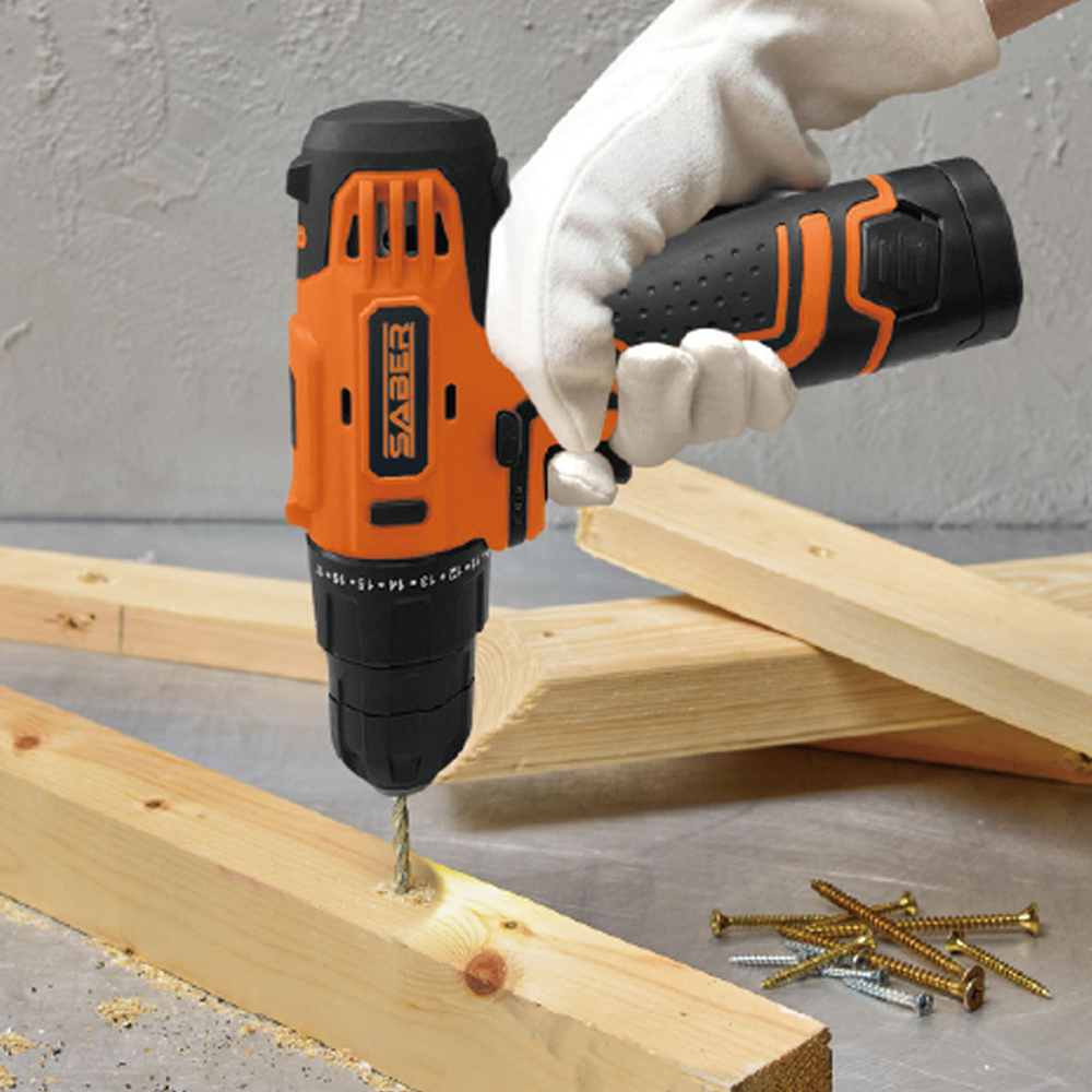 Saber 18V Cordless Drill Driver with Battery Image 2