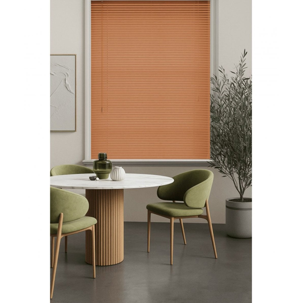 New Edge Blinds Wood Grain PVC Venetian Blind Cherry 170cm Image 6