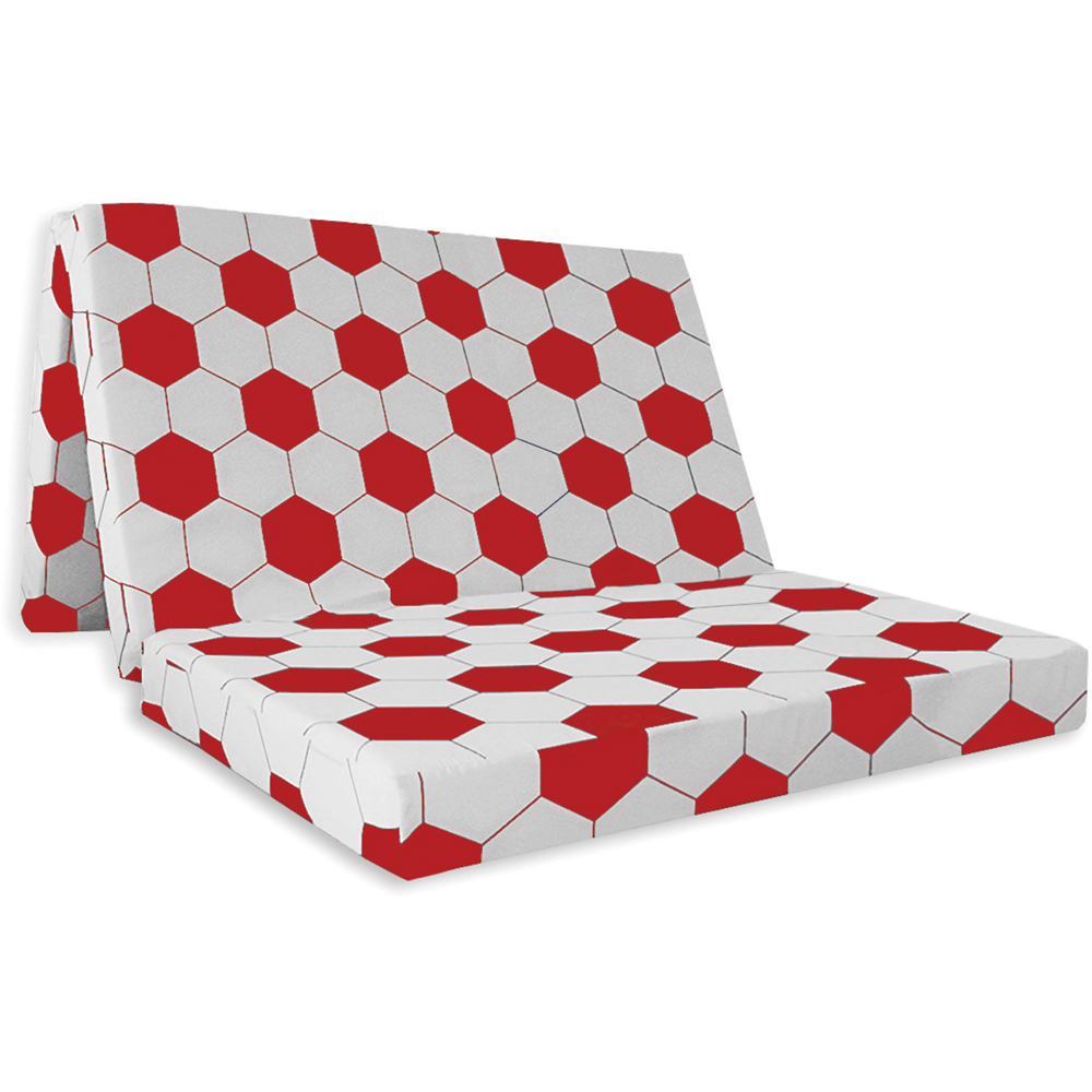 Visco Therapy Double Football Red Folding Futon Z Bed Mattress Image 2