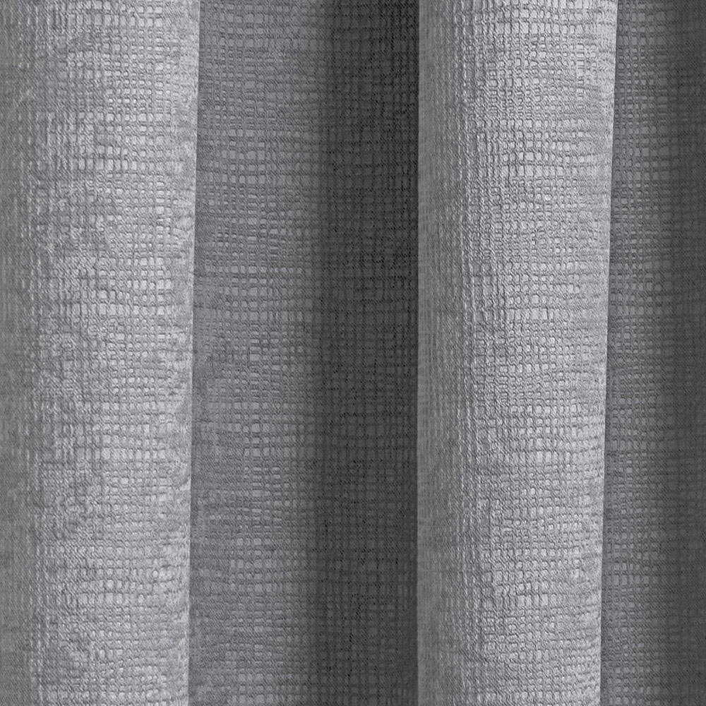 Enhanced Living Matrix Grey Thermal Pencil Pleat Readymade Curtains 117 x 137cm Image 2