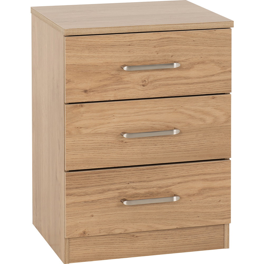 Seconique Dakota 3 Door Wardrobe Oak Effect Bedroom Furniture Set Image 5
