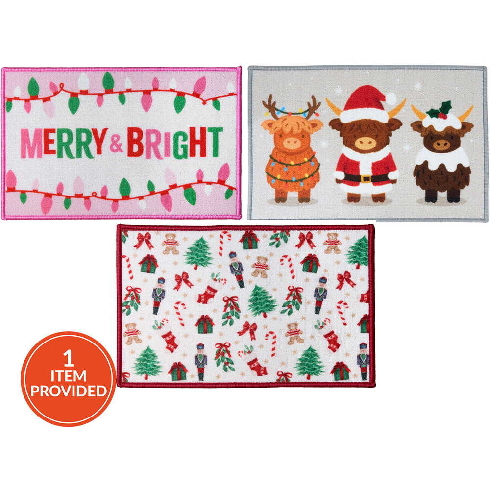 Christmas Design Door Mat Image 1