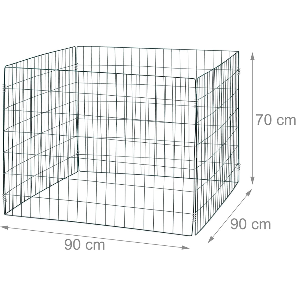 Garden Gear Metal Wire Compost Bin 90 x 90 x 70cm 3 Pack Image 6