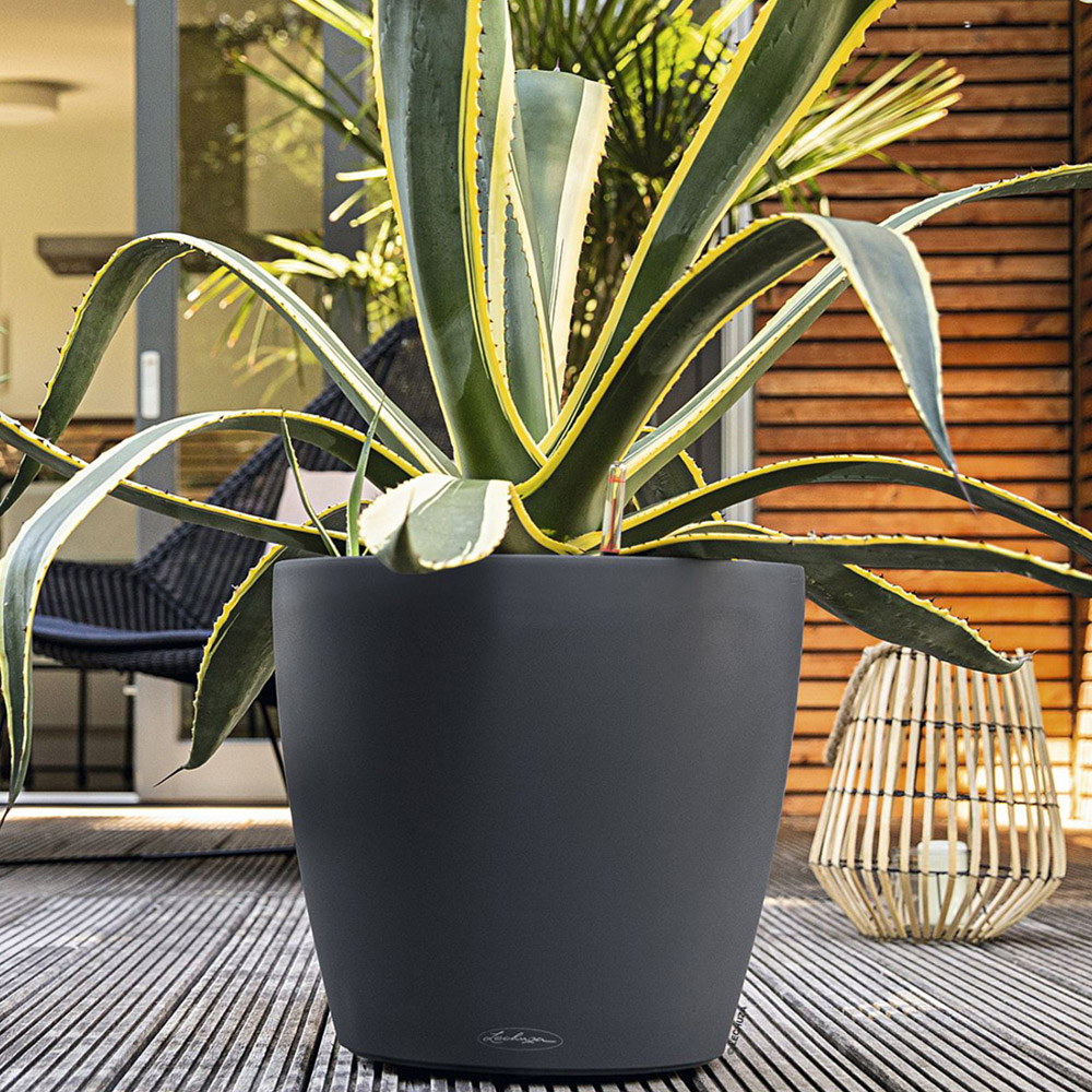 Lechuza Classico Colour 43 Slate Poly-Resin Self-Watering Planter 40cm Image 2