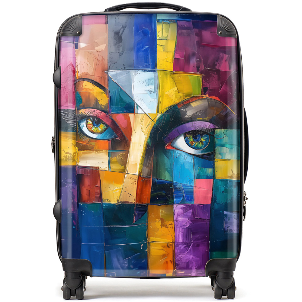 Warren Reed Designer Medium Fragmented Vision Eyes Of The Soul Suitcase Image 1