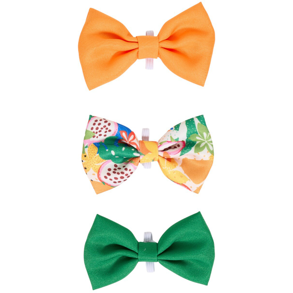 Pack of 3 Jungle Fruits Bowties Image 1