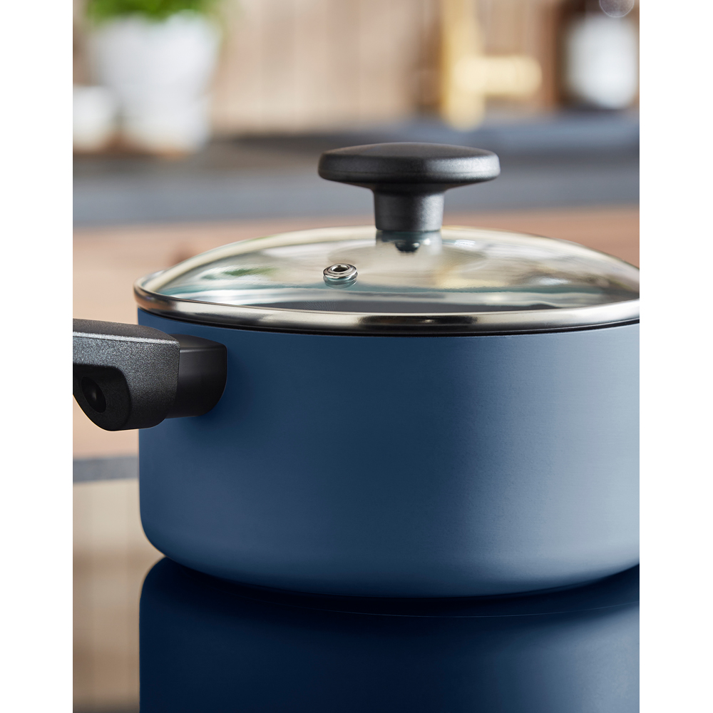 Morphy Richards Blue Recycled Aluminium 5 Piece Saucepan Set Image 8