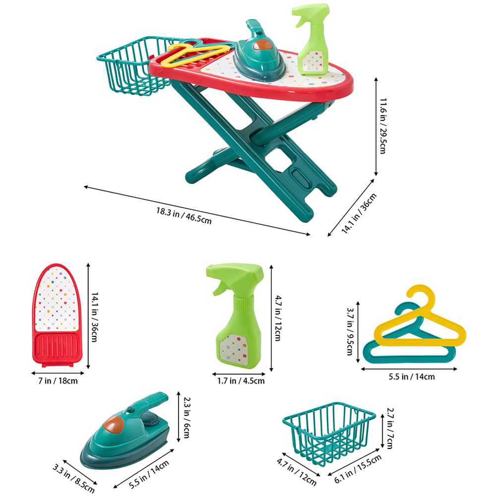 H&O Direct Kids Ironing Pretend Play Set with Light and Sound Image 6