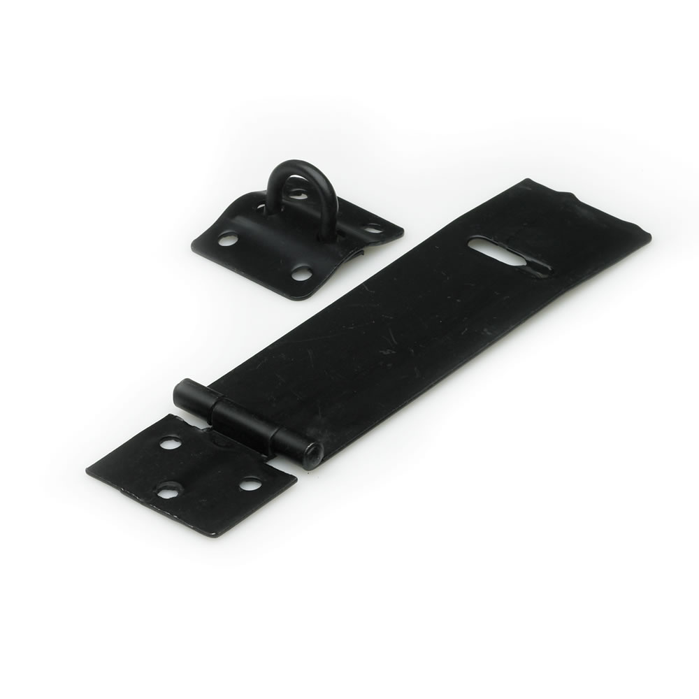 Wilko 100mm Black Safety Hasp and Staple Image