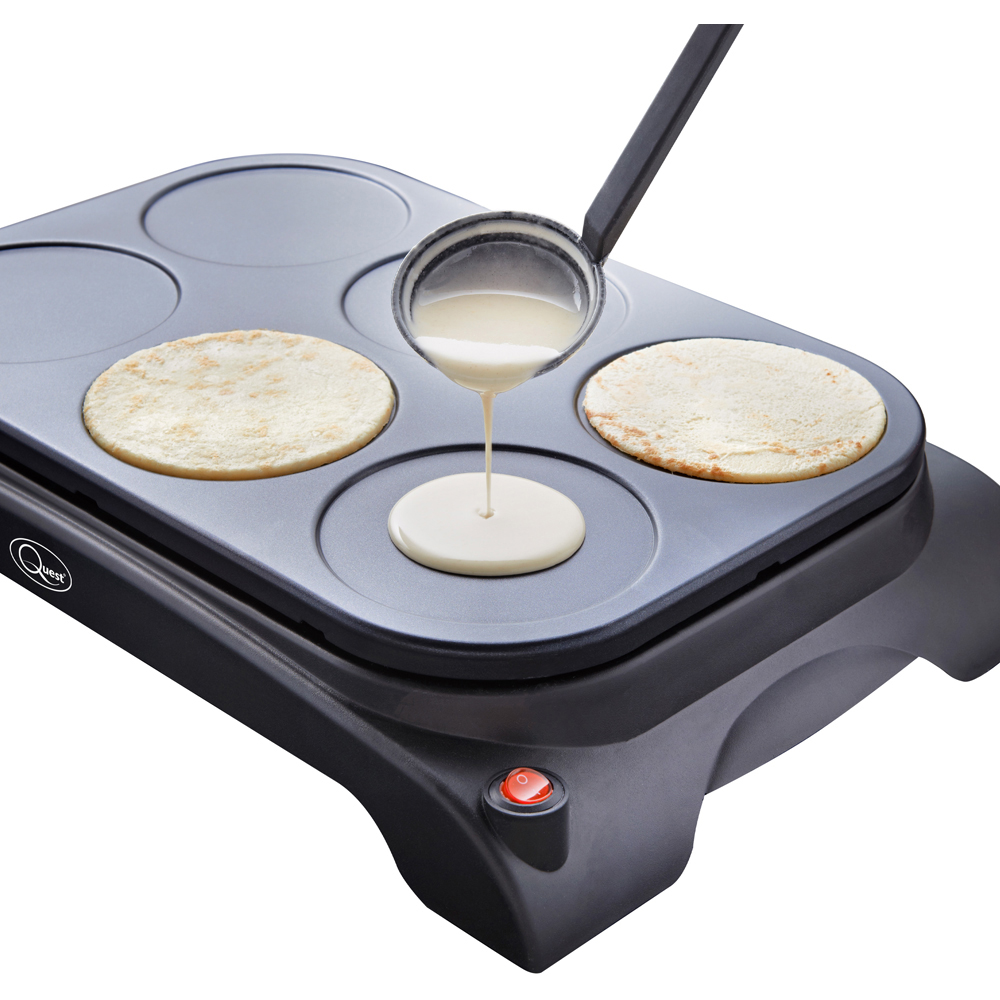 Quest Black 6 Mini Pancake Maker and Grill Image 5