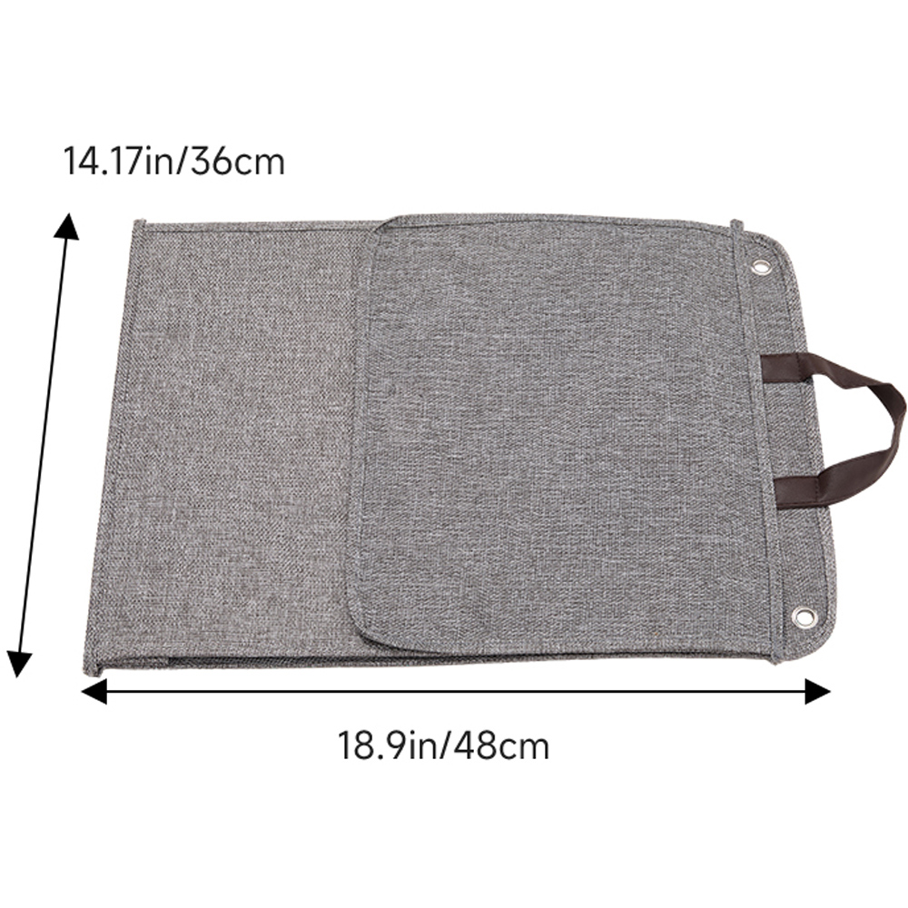 Living and Home Grey Foldable Washable Hanging Laundry Basket Image 8