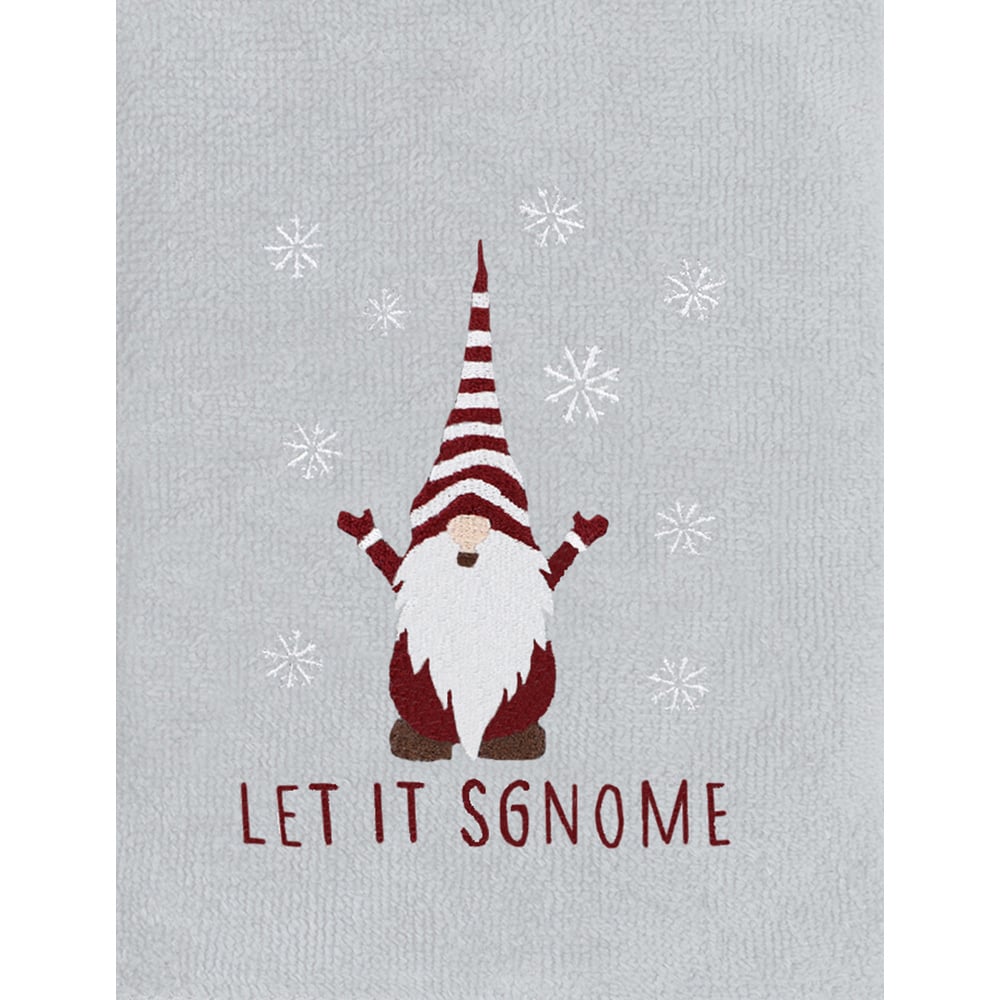 Noel Square Xmas Gonks White Hand Towel 2 Pack Image 3