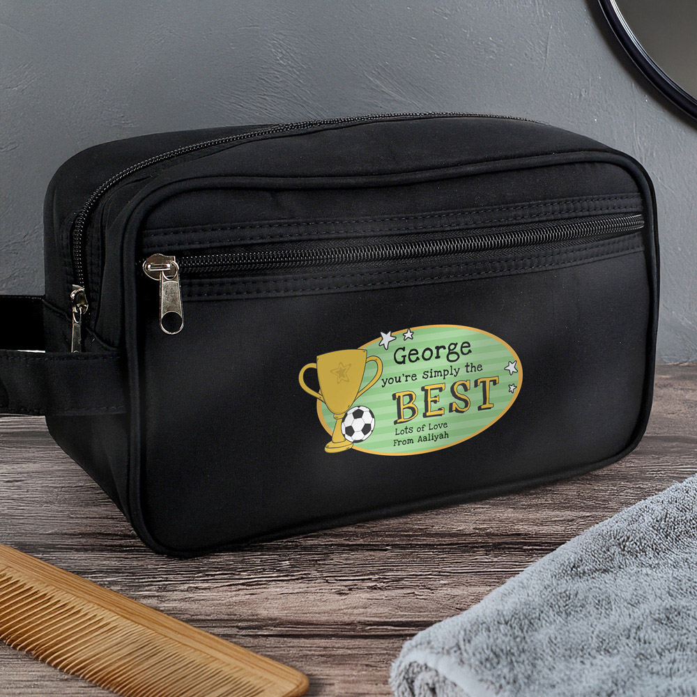 Personalised Memento Company Personalised Simply The Best Toiletry Bag Image 2