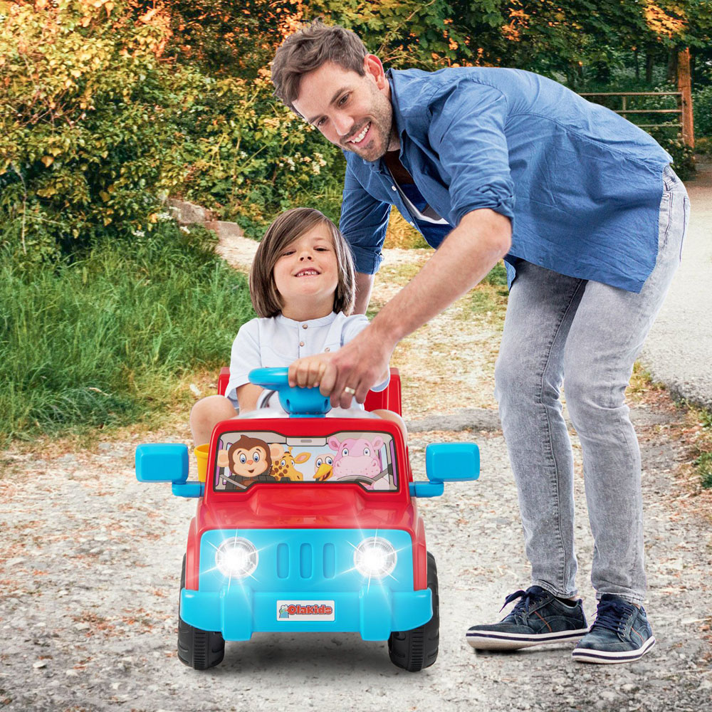 Costway Red One-Button Start Kids Riding Toy with Sound Effects Image 2