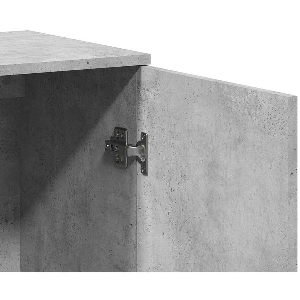 vidaXL 2 Door Concrete Grey Sideboard Image 6