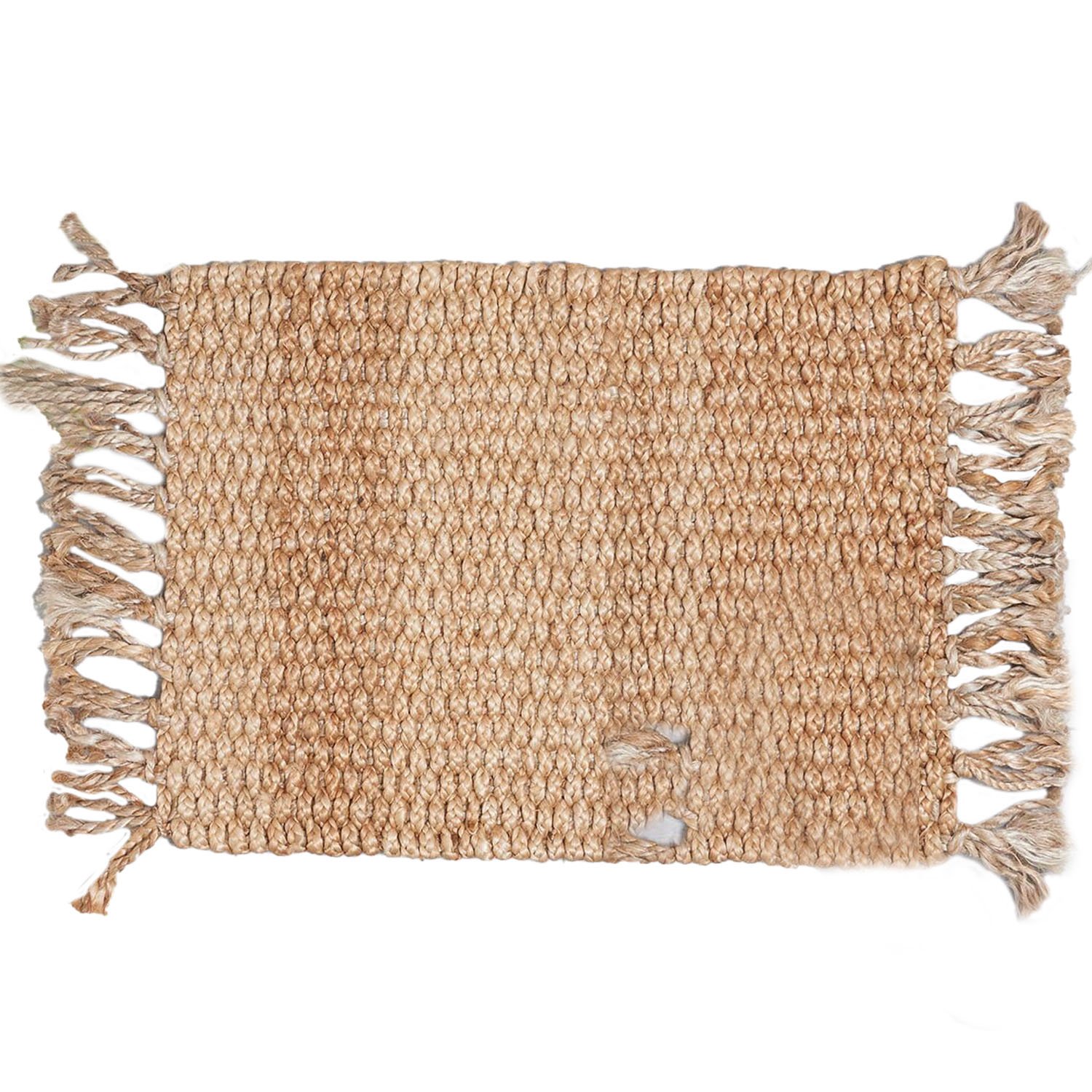 Jute Floor Mat - Solid Image 1