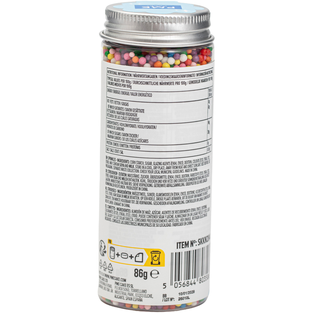 PME Rainbow Hundreds and Thousands Sprinkles Image 2