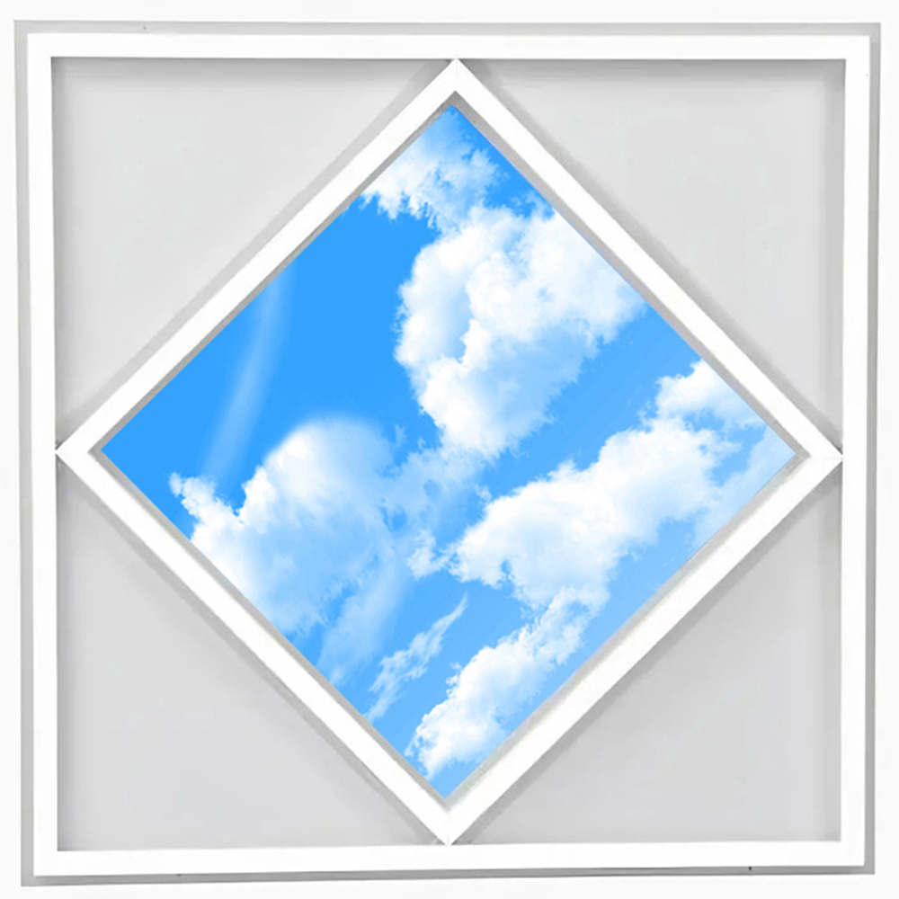 ENER-J 70W 6500K Cool White Diamond Sky and Cloud Ceiling LED Panel Light 600 x 600mm 6 Pack Image 4