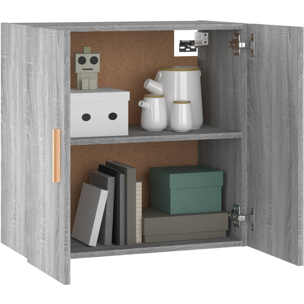 vidaXL 2 Door Grey Sonoma Wall Cabinet Image 3