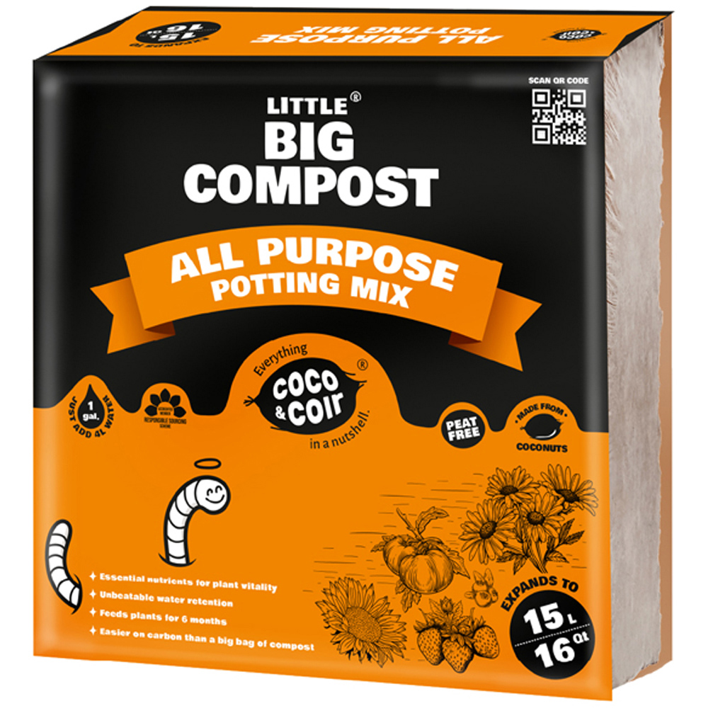 Coco & Coir Little Big Compost All Purpose Compost 15L Image 1