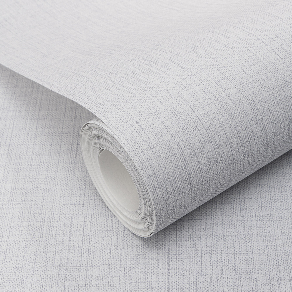 Erismann Elin Woven Modern Plain Grey Wallpaper Image 2