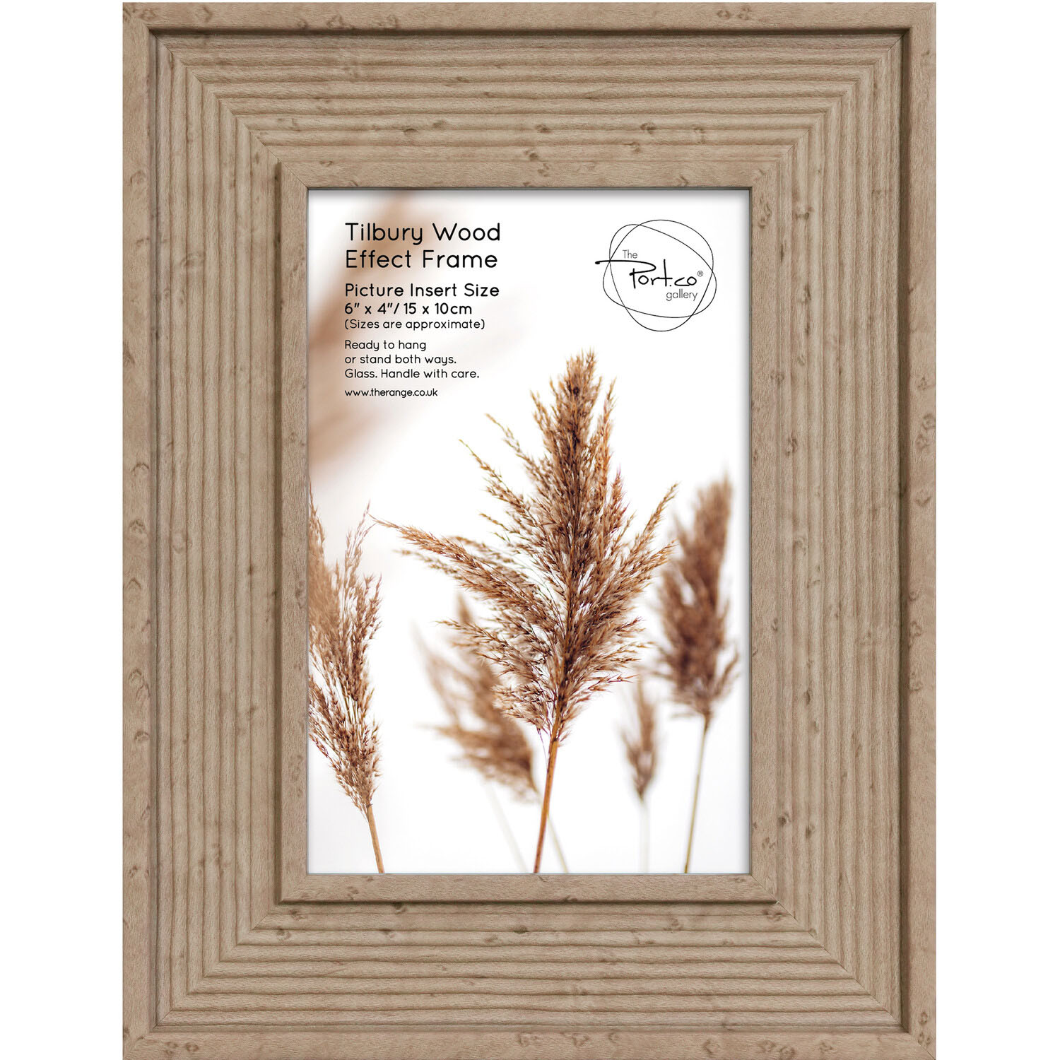 The Port. Co Gallery Tilbury Wood Effect Photo Frame 6 x 4 inch Image 1